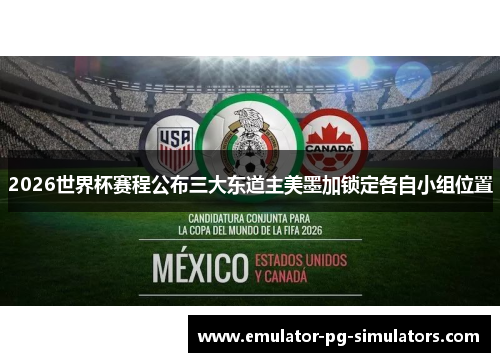 2026世界杯赛程公布三大东道主美墨加锁定各自小组位置